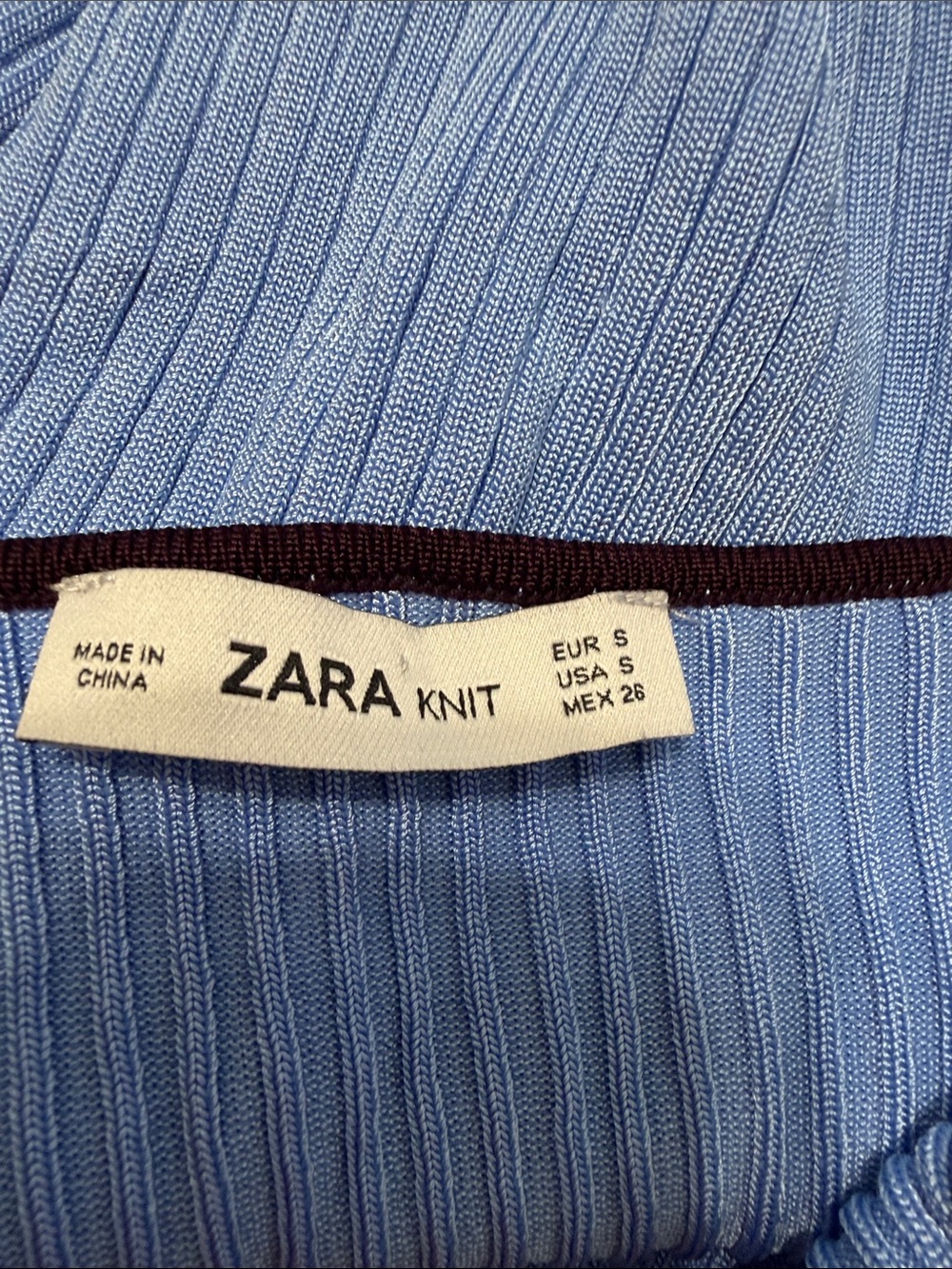 ZARA
Color Block Ribbed Top - Picture 4 of 6